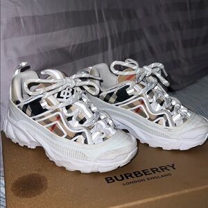 Burberry Multicolor Check Sneakers